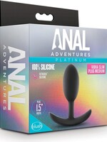 Blush Novelties Anal Adventures Platinum Silicone Vibra Slim Plug