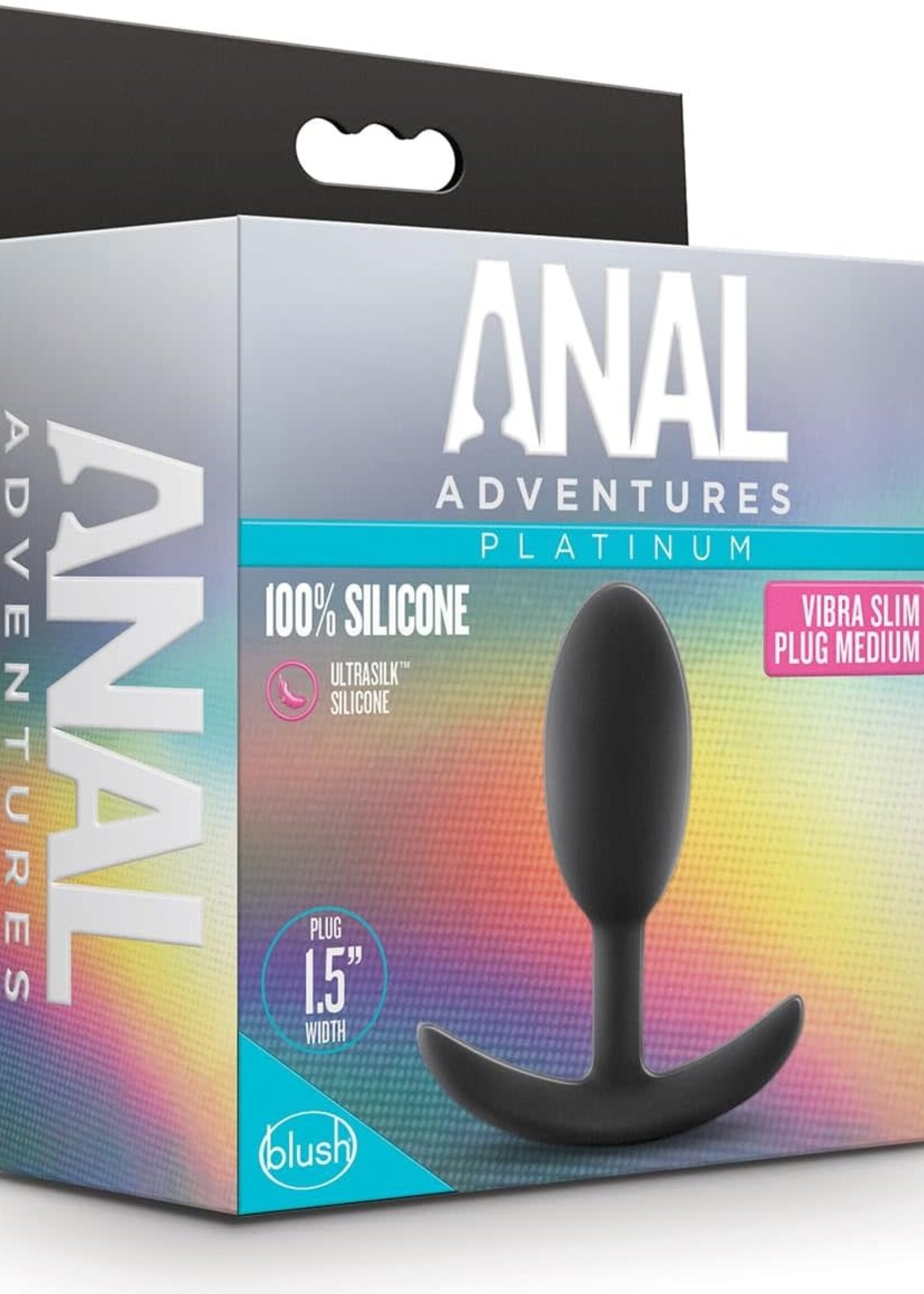 Blush Novelties Anal Adventures Platinum Silicone Vibra Slim Plug