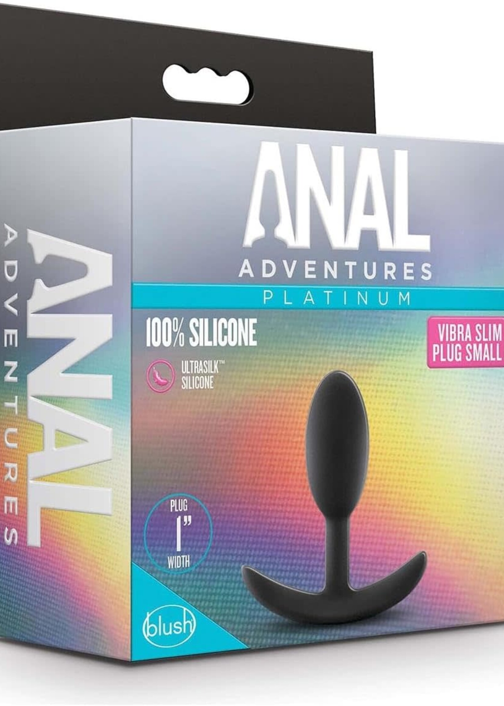 Blush Novelties Anal Adventures Platinum Silicone Vibra Slim Plug