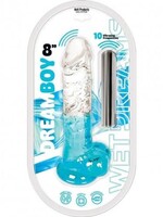 HOTT PRODUCTS Wet Dreams Dream Boy Jelly Vibrating Dildo