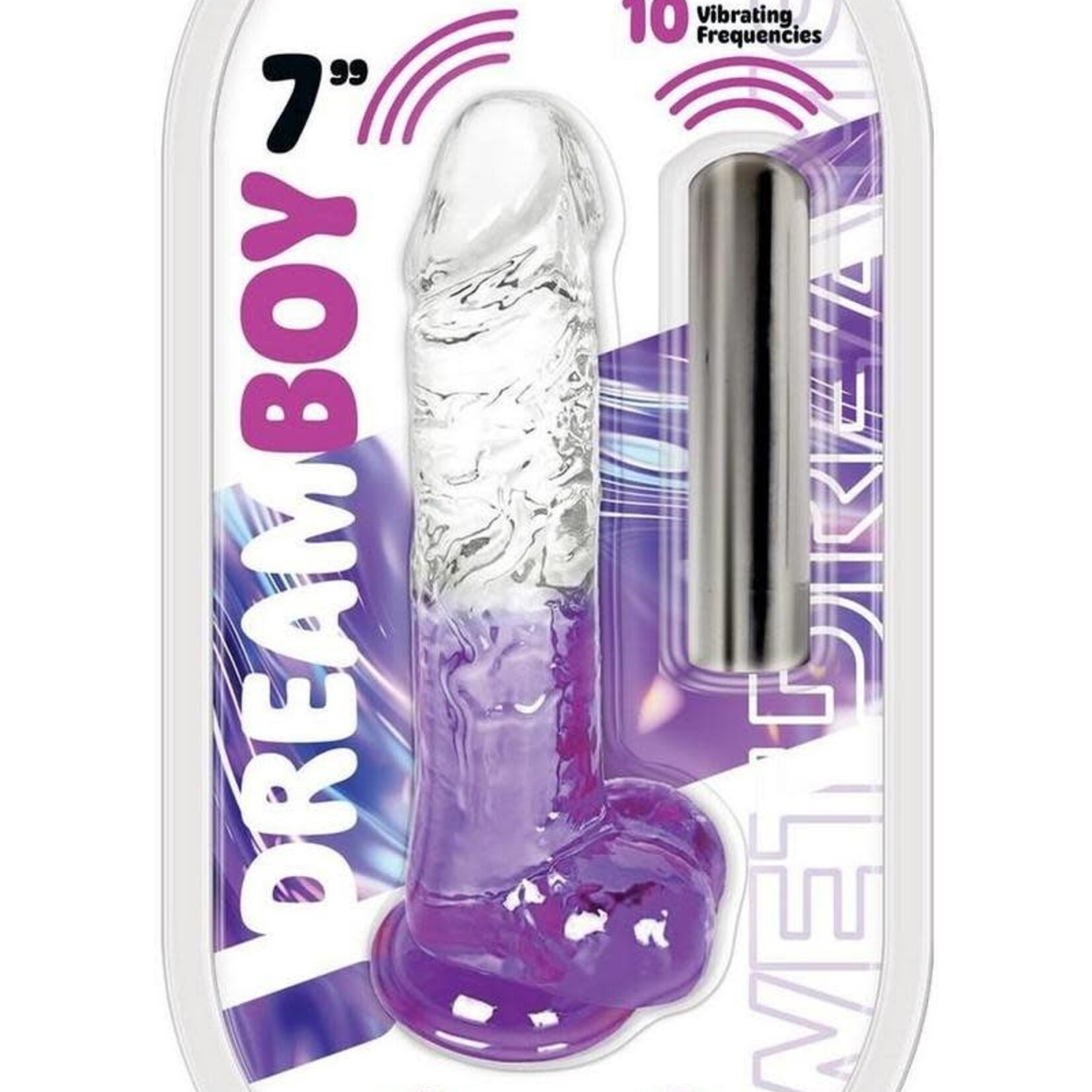 HOTT PRODUCTS Wet Dreams Dream Boy Jelly Vibrating Dildo