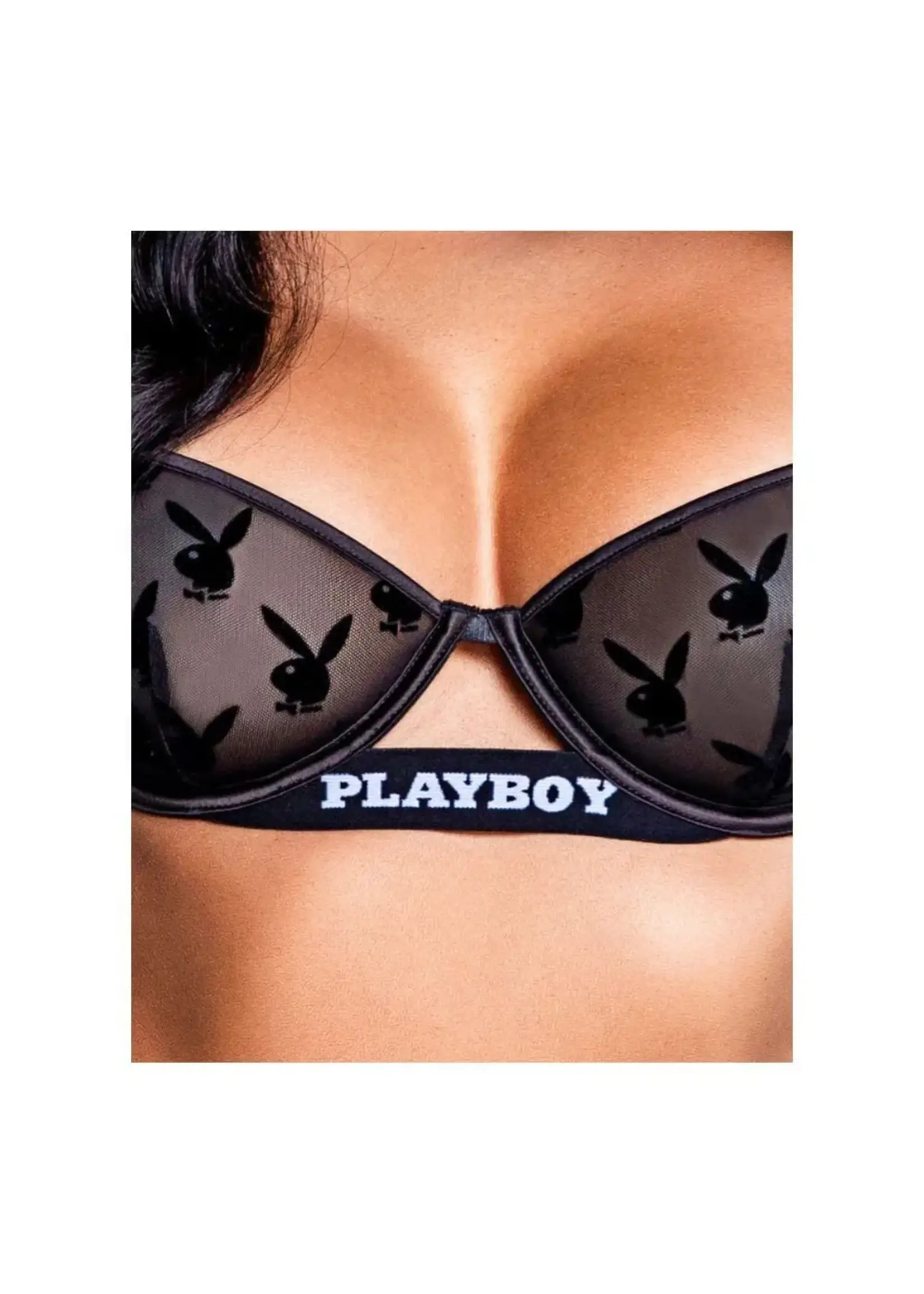 Roma Costumes Playboy Bunny Noir Set (2 Piece) - Black