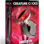 XR Brands Creature Cocks Sinister Eye Red Eye Metal Butt Plug