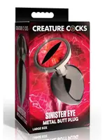 XR Brands Creature Cocks Sinister Eye Red Eye Metal Butt Plug