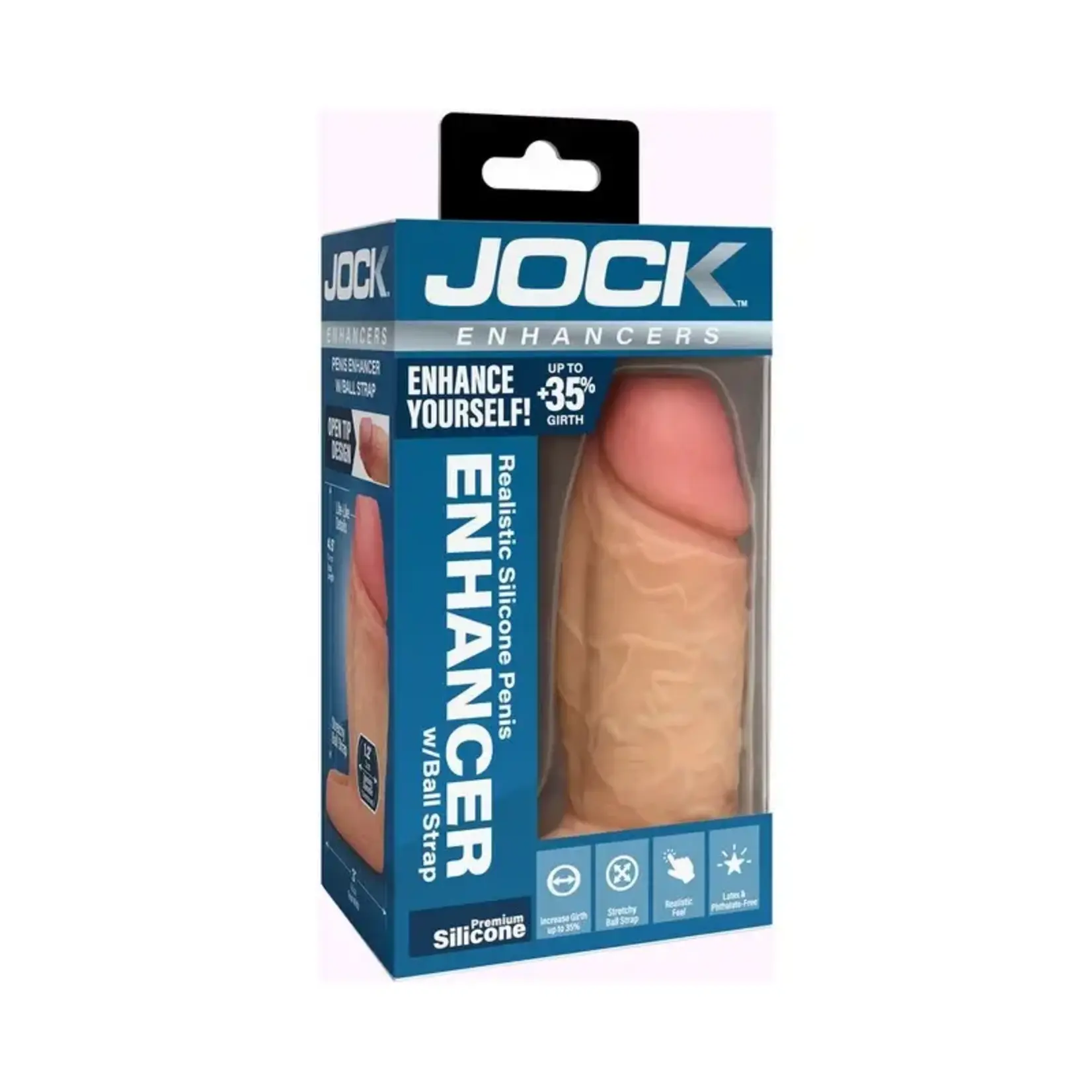 Curve Toys Jock Enhancers Silicone Penis Extension Sleeve