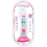 HOTT PRODUCTS Cotton Candy Dirty Talk Silicone Dildo