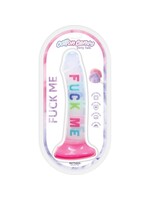 HOTT PRODUCTS Cotton Candy Dirty Talk Silicone Dildo