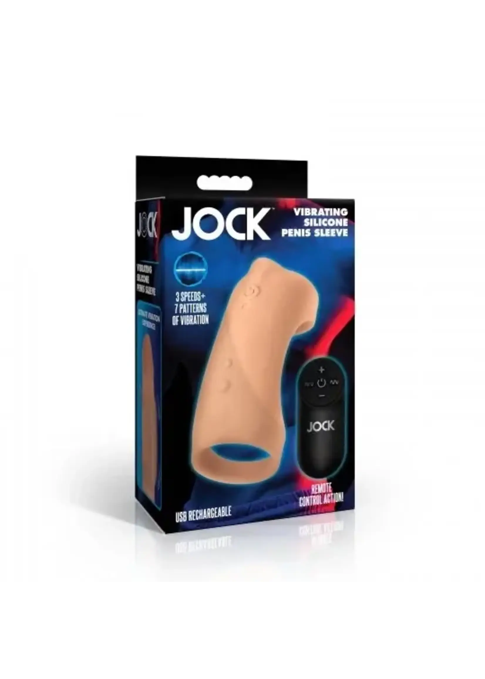 Curve Toys Jock Vibrating Silicone Penis Sleeve
