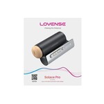 LOVENSE Lovense Solace Pro Rechargeable App Compatible Stroker - Black/Silver