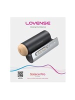 LOVENSE Lovense Solace Pro Rechargeable App Compatible Stroker - Black/Silver