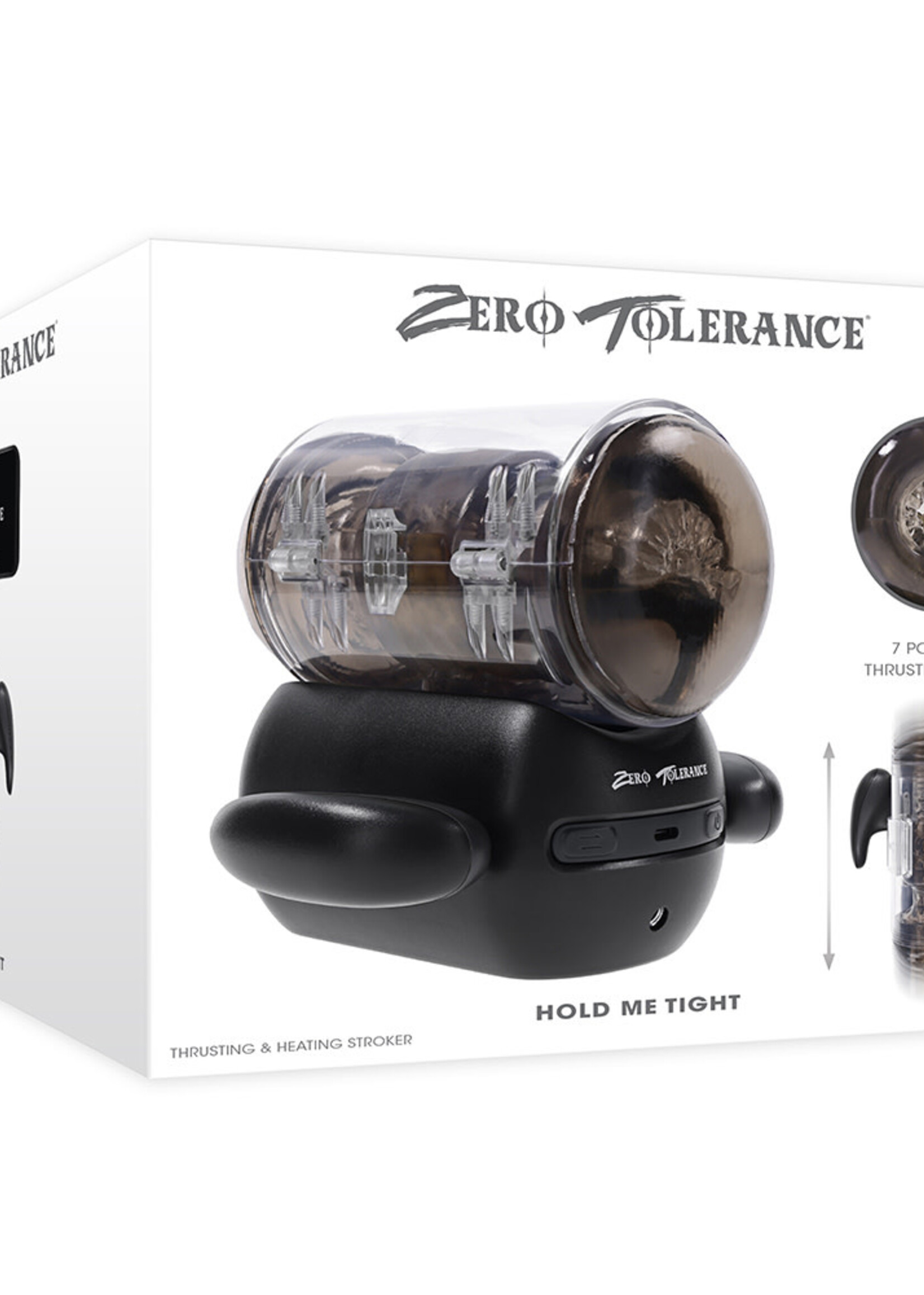 Zero Tolerance Zero Tolerance Hold Me Tight Rechargeable Heated Stroker - Black