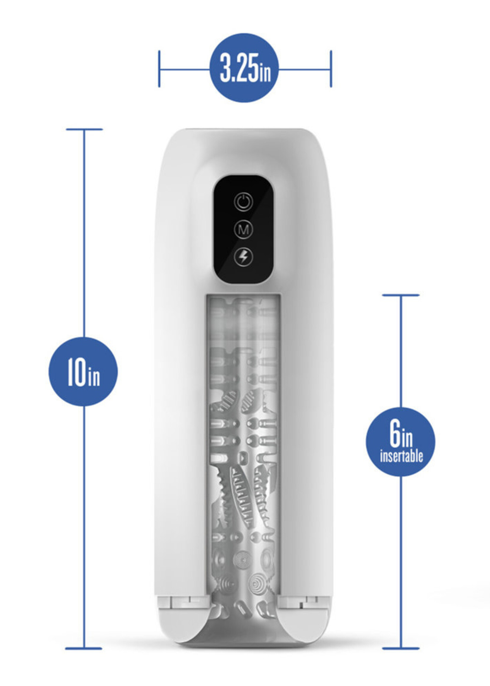 Blush Novelties M For Men Robo-Bator White