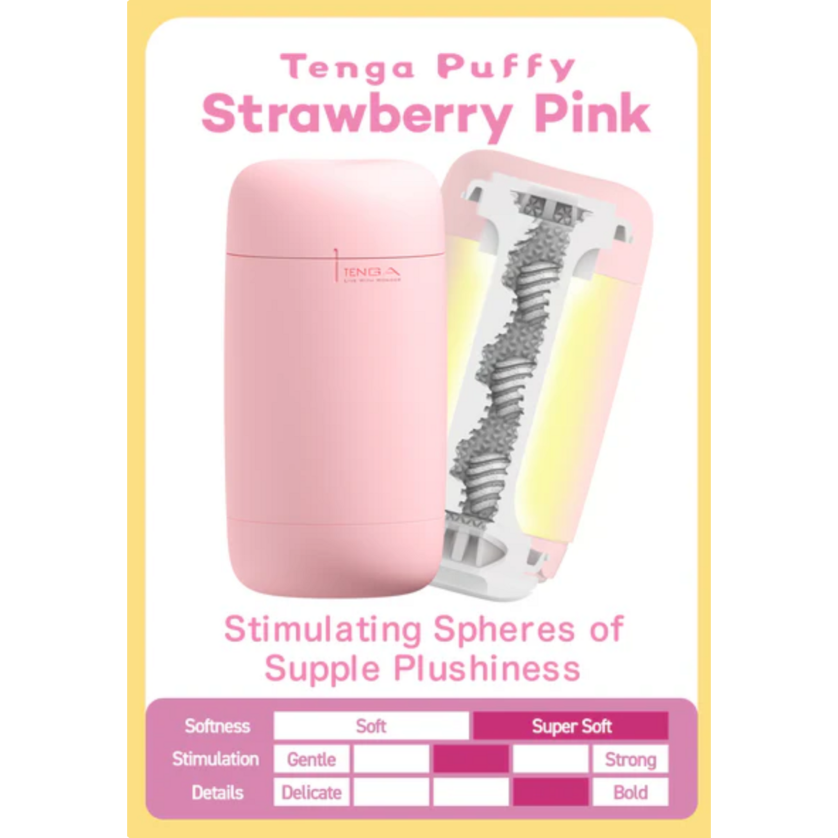 Tenga Tenga Puffy Strawberry Pink