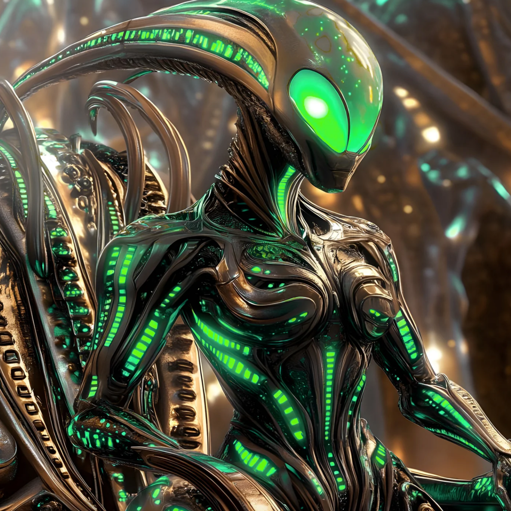 Fleshlight Fleshlight Freaks Alien Queen Green Metallic