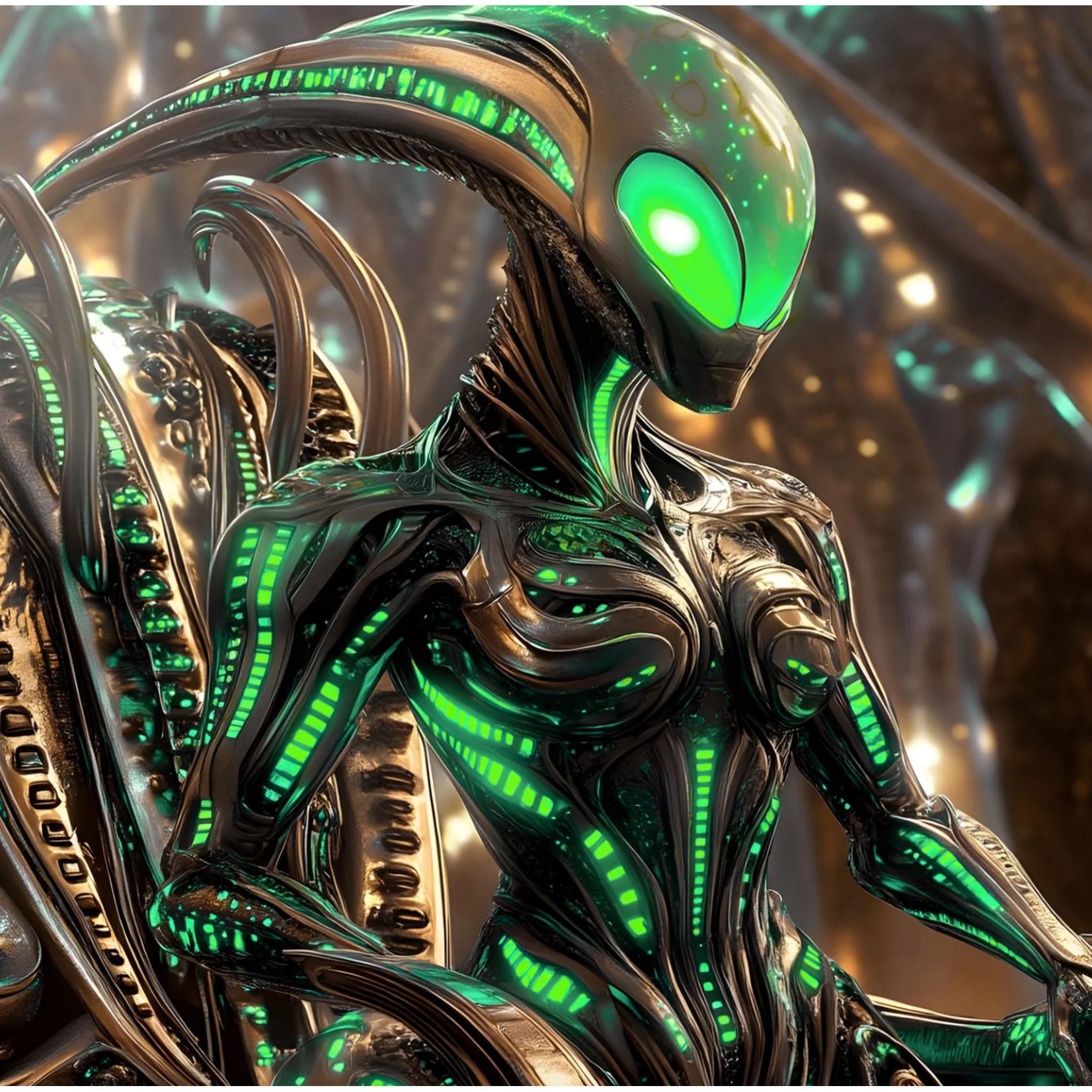 Fleshlight Fleshlight Freaks Alien Queen Green Metallic