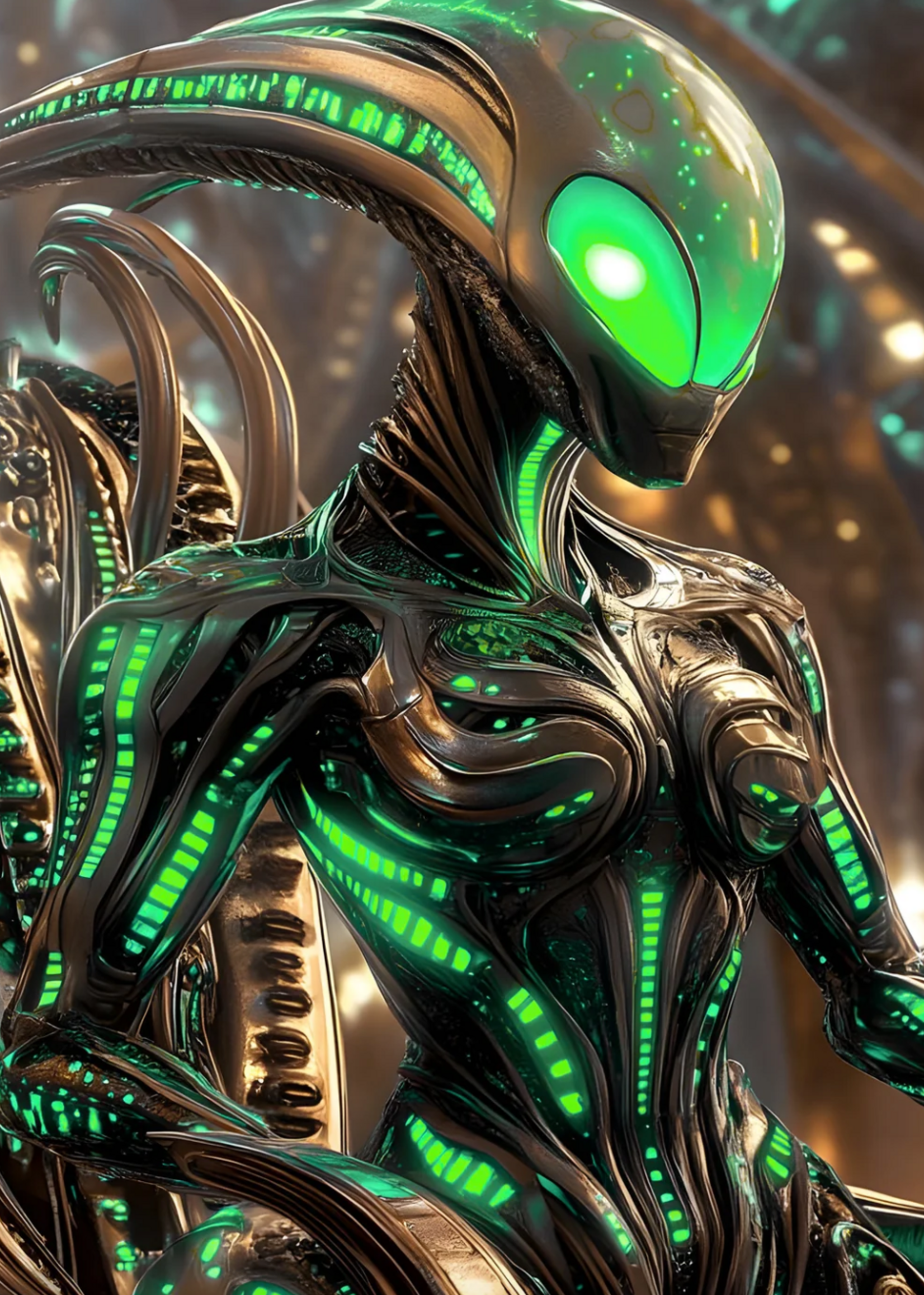 Fleshlight Fleshlight Freaks Alien Queen Green Metallic