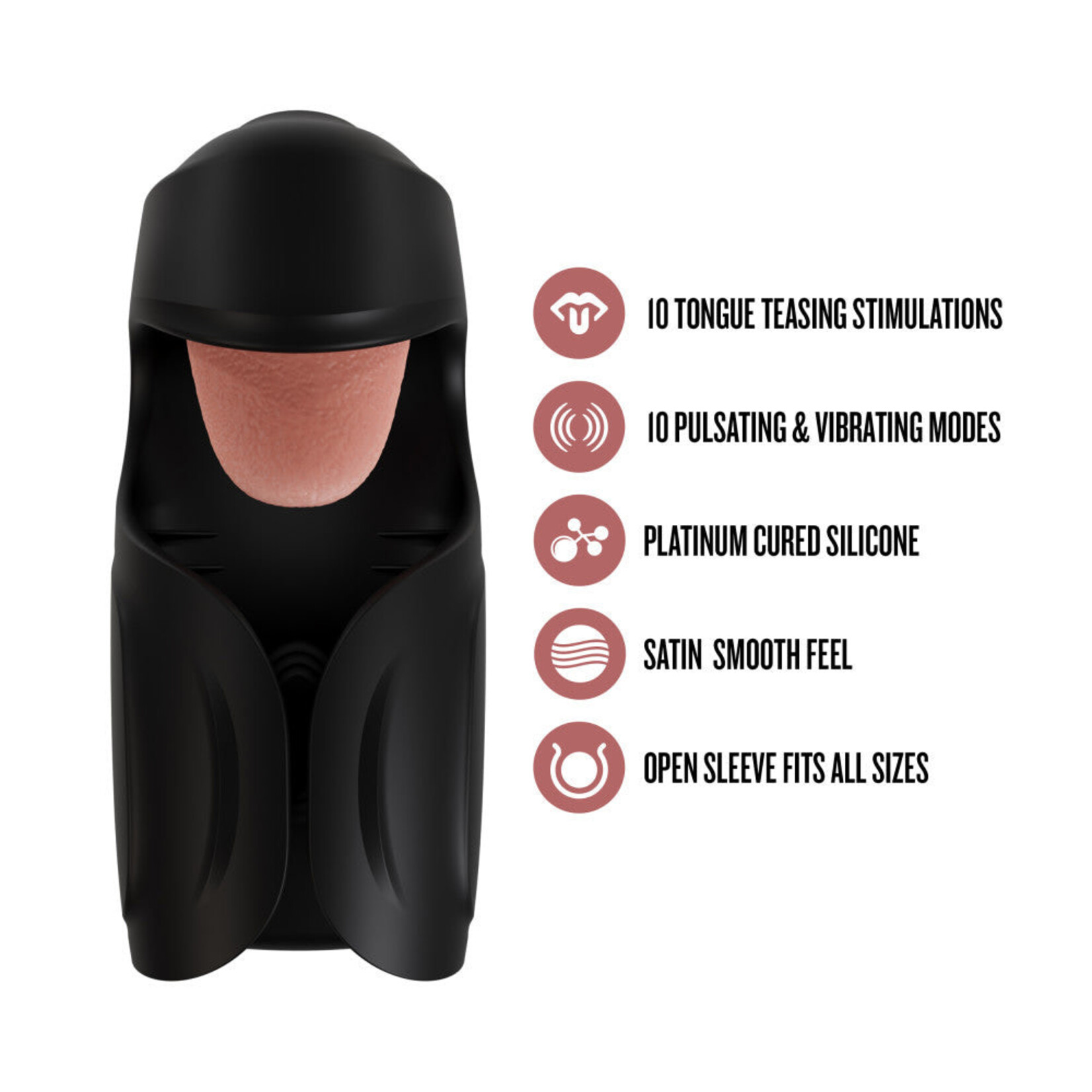 Blush Novelties M for Men Lickety Split - Black