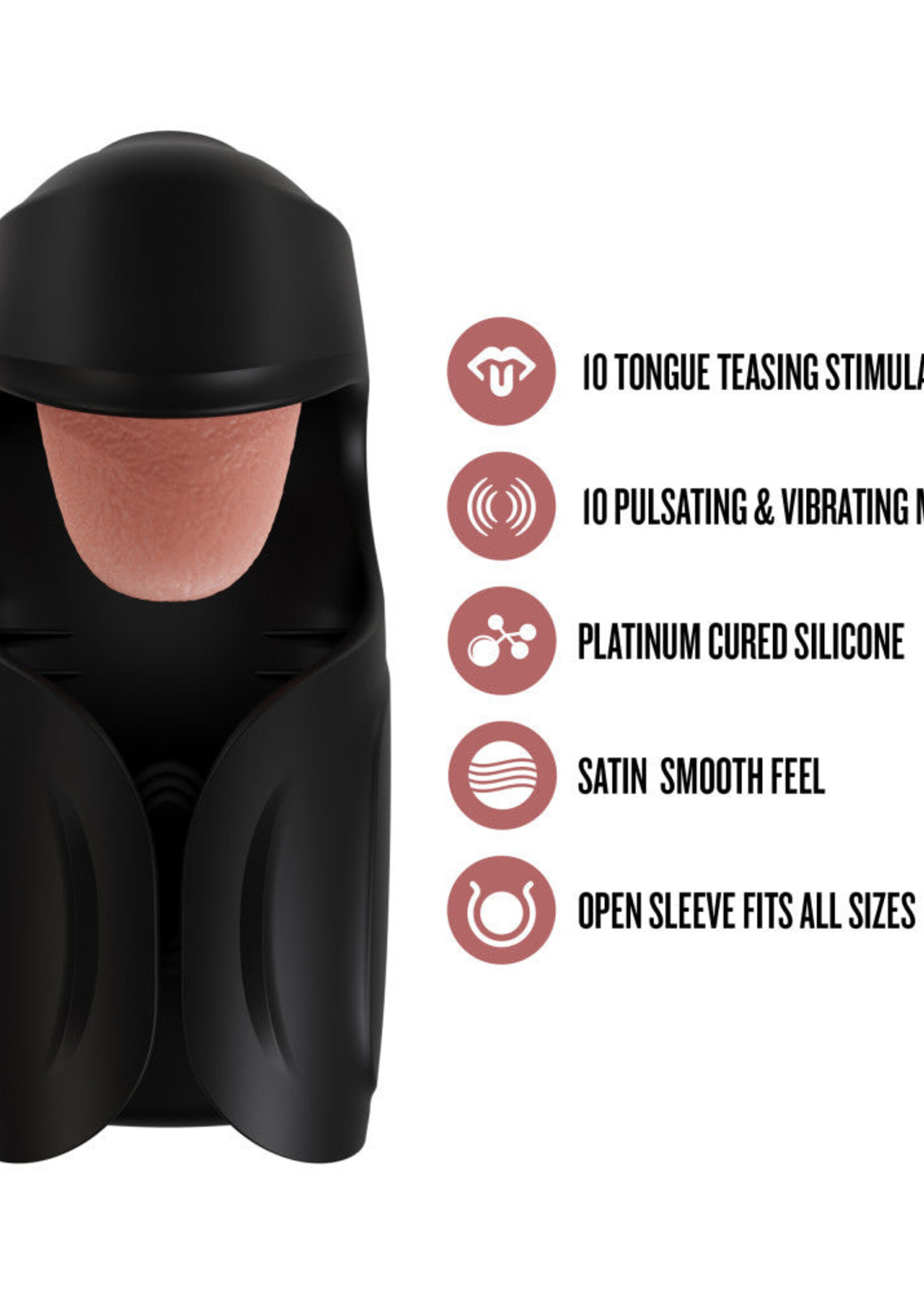 Blush Novelties M for Men Lickety Split - Black