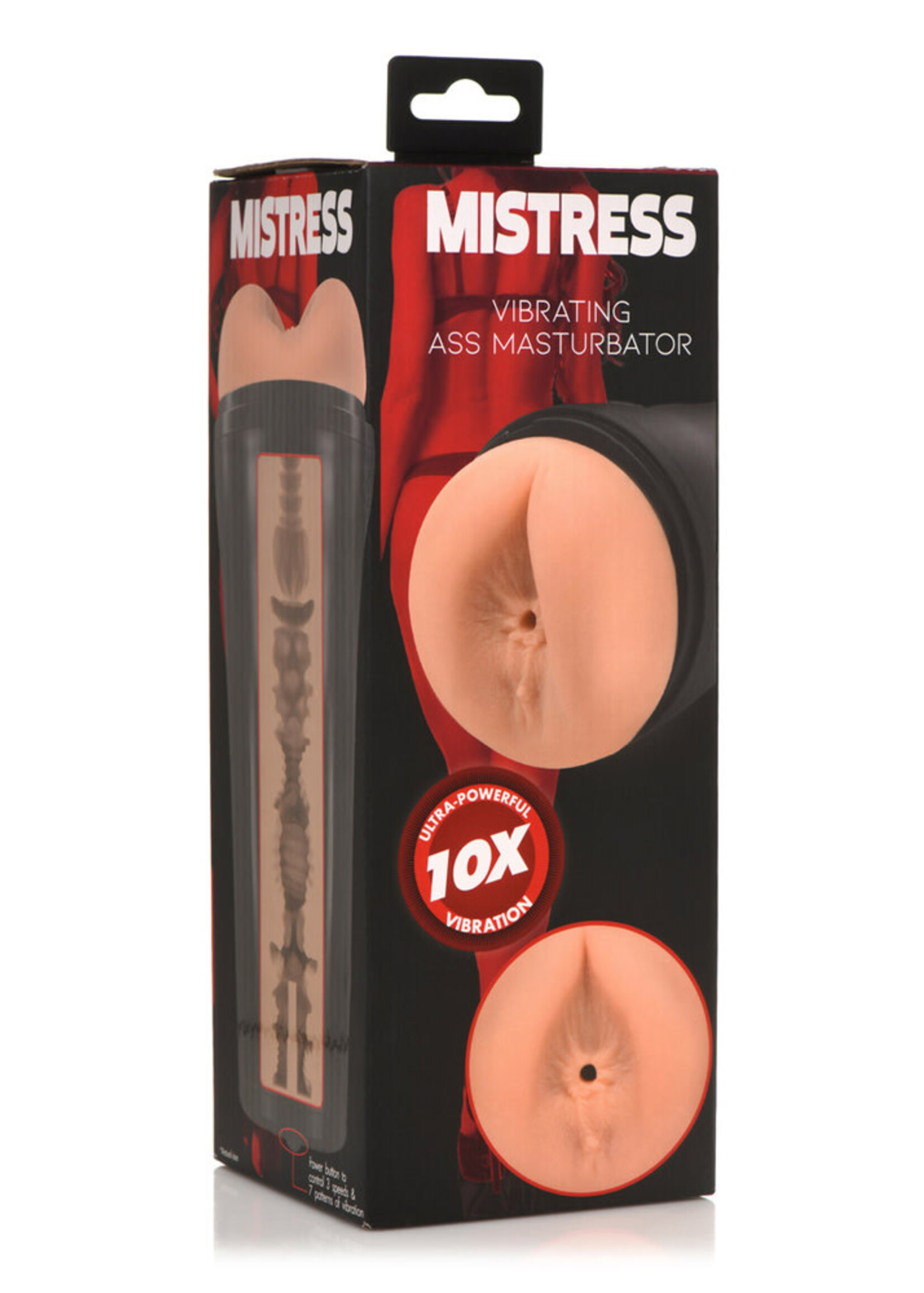Curve Toys Mistress Vibrating Ass Masturbator - Vanilla