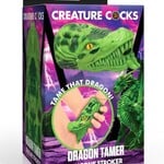 XR Brands Creature Cocks Dragon Tamer Silicone Stroker - Green