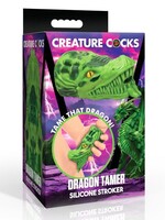 XR Brands Creature Cocks Dragon Tamer Silicone Stroker - Green