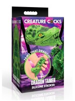 XR Brands Creature Cocks Dragon Tamer Silicone Stroker - Green