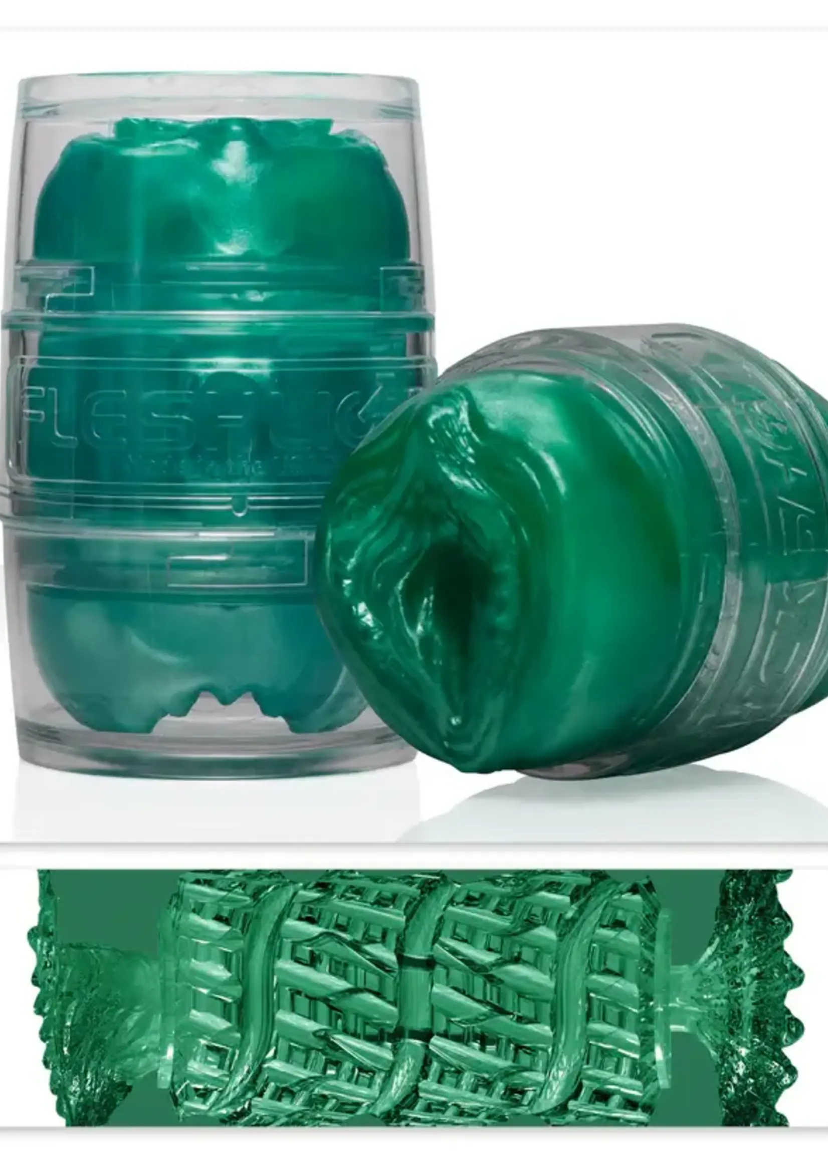 Fleshlight Quickshot Alien Green Metallic Lady/Butt