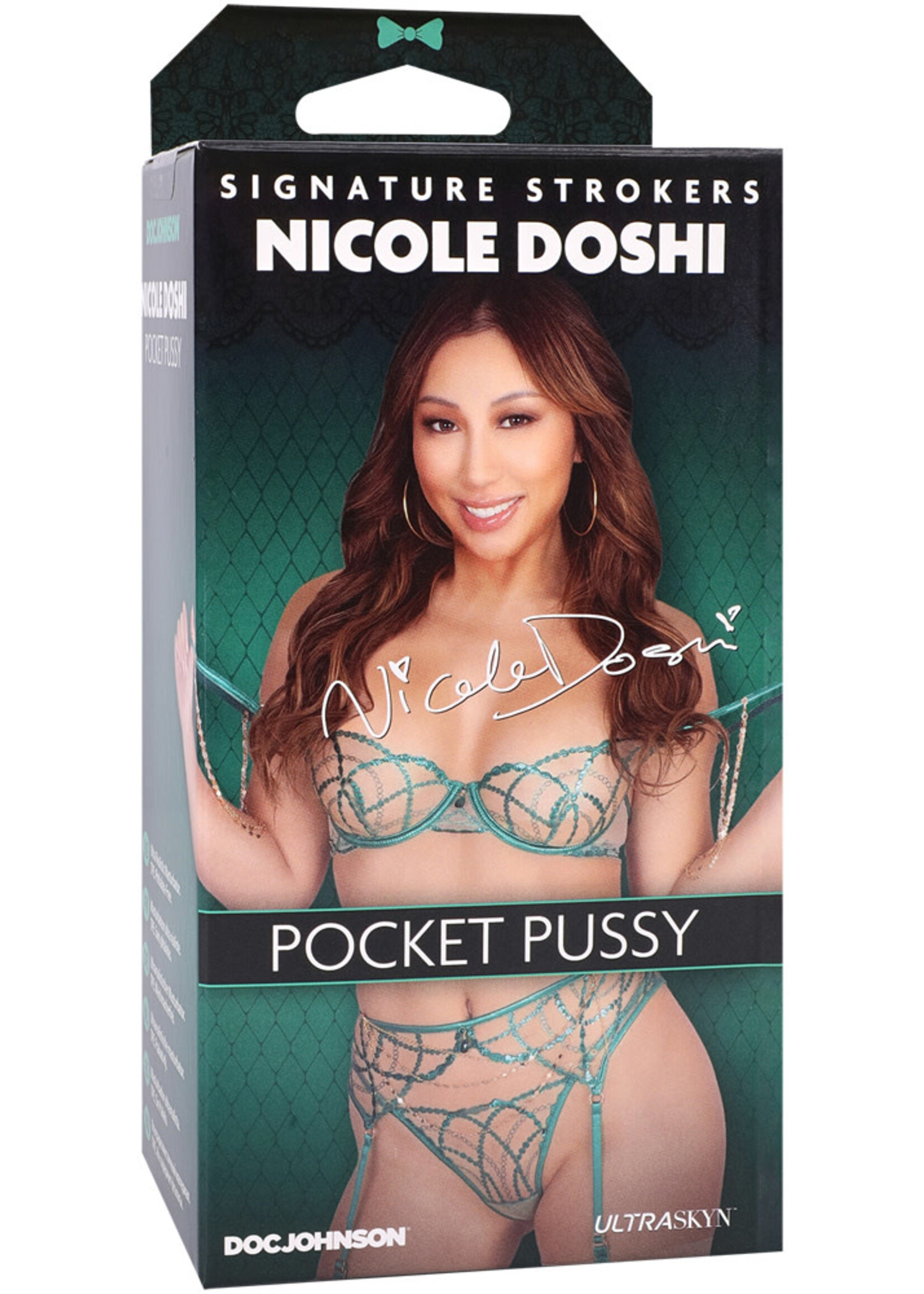 Doc Johnson Signature Strokers Nicole Doshi Ultraskyn Pocket Pussy Vanilla