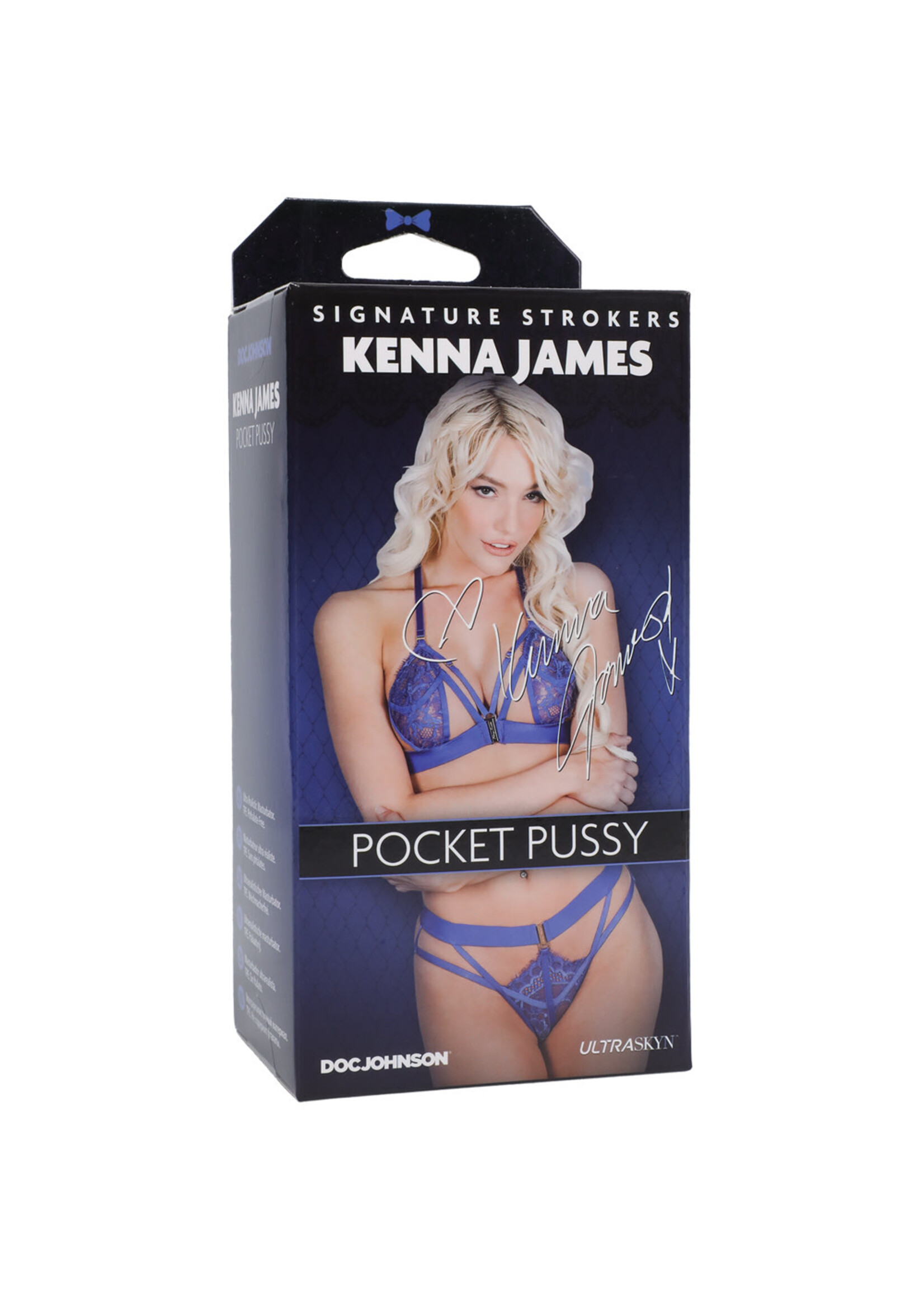 Doc Johnson Signature Strokers Kenna James Ultraskyn Pocket Pussy Vanilla
