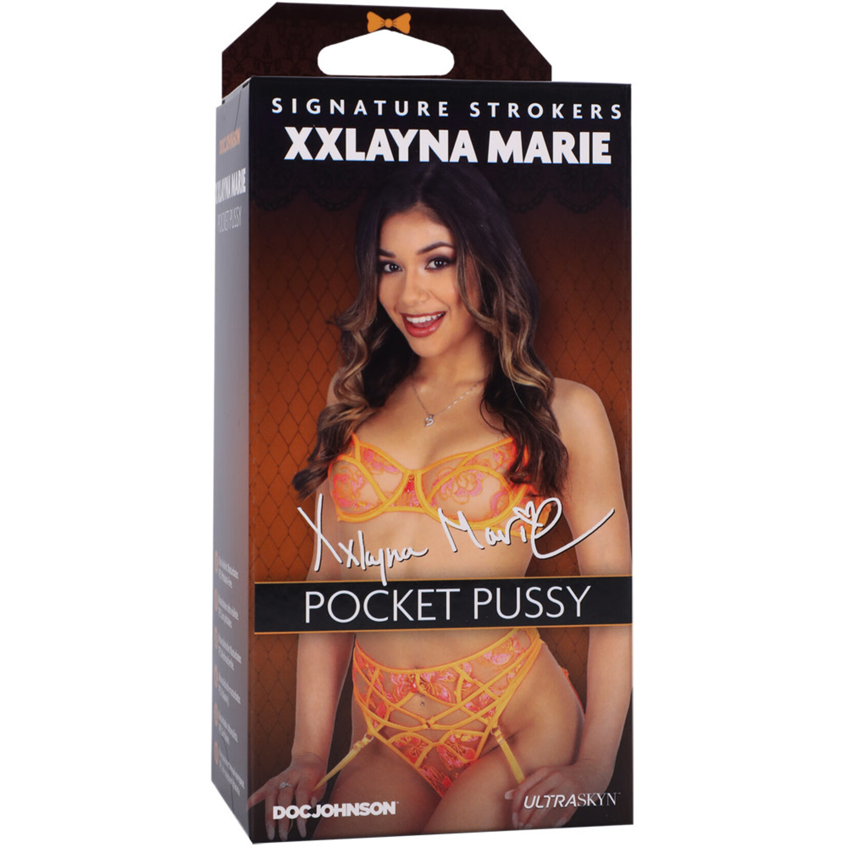 Doc Johnson Signature Strokers Xxlayna Marie Ultraskyn Pocket Pussy Caramel