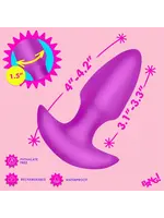 XR Brands Bang Thrusting & Vibrating Silicone Butt Plug