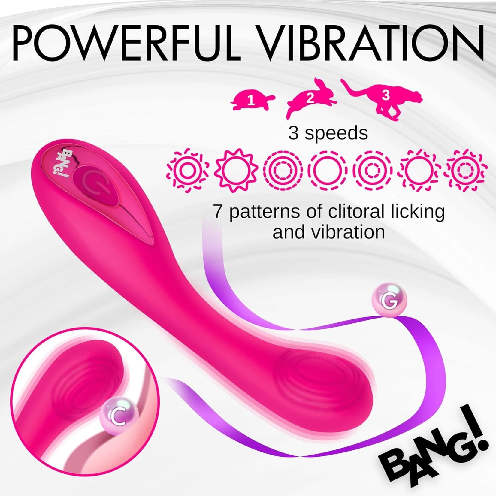 XR Brands Bang G-Spot Flexible Silicone Vibrator