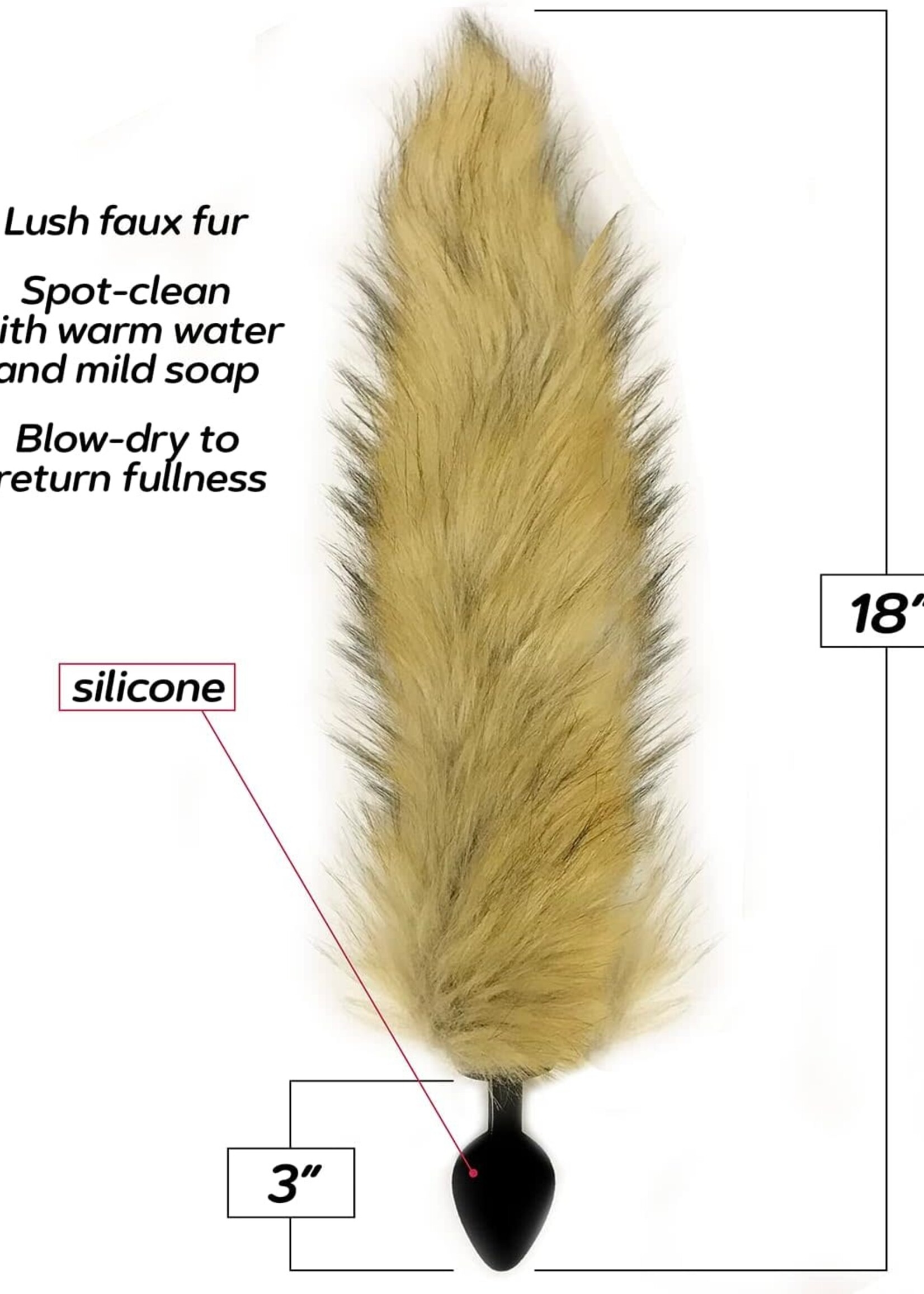Icon Brands Foxy Silicone Fox Tail Butt Plug
