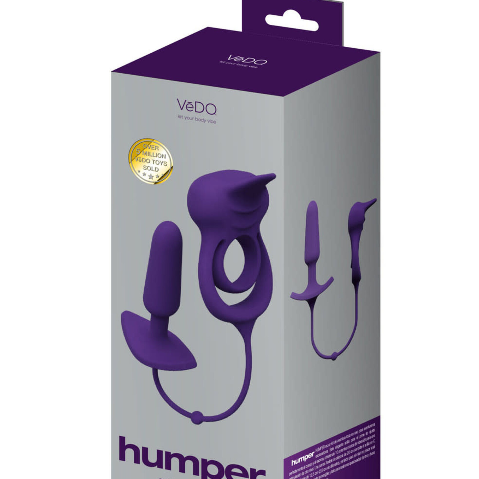 VeDO Humper Rechargeable Dual C-Ring With Anal Plug