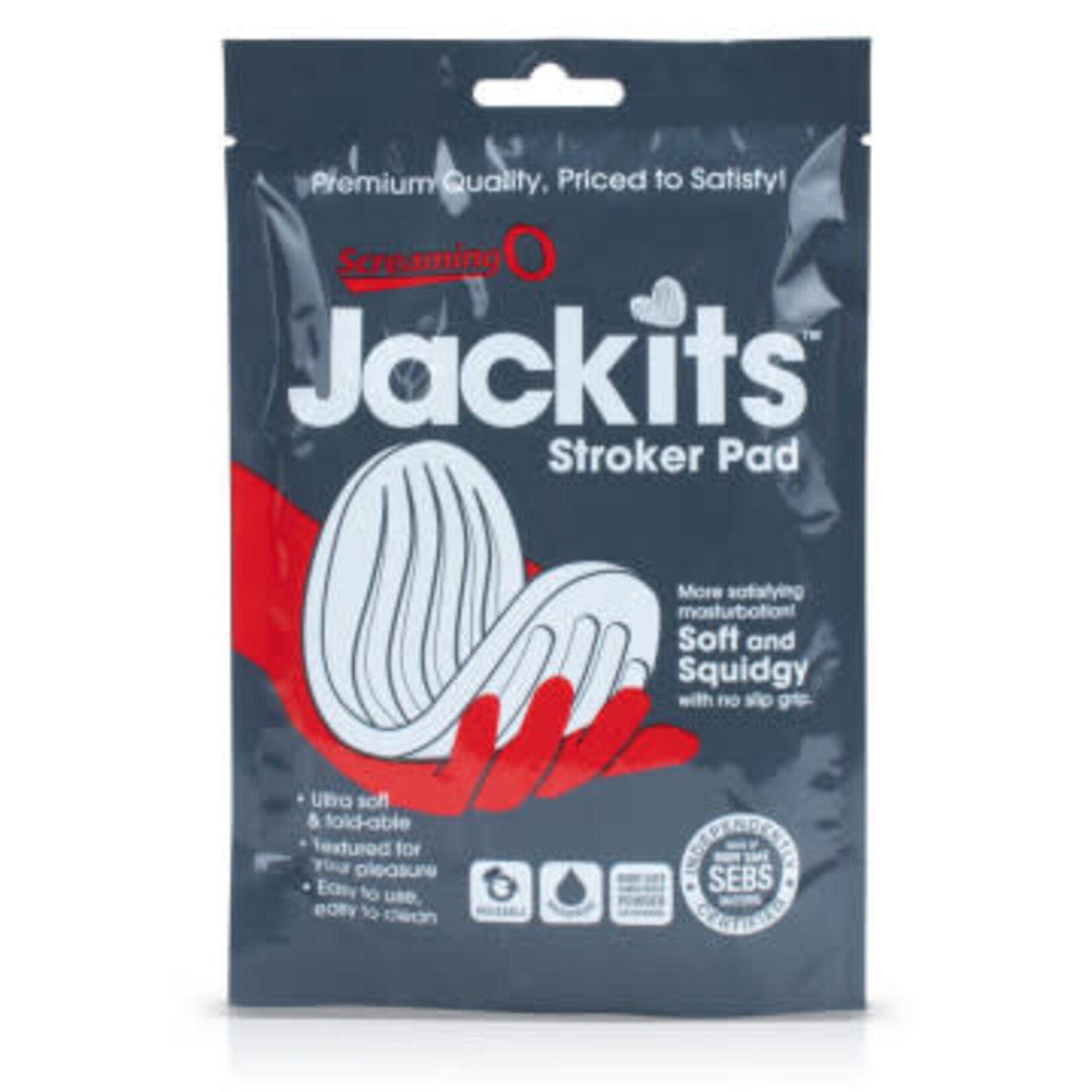 Screaming O Jackits Stroker Pad - Clear