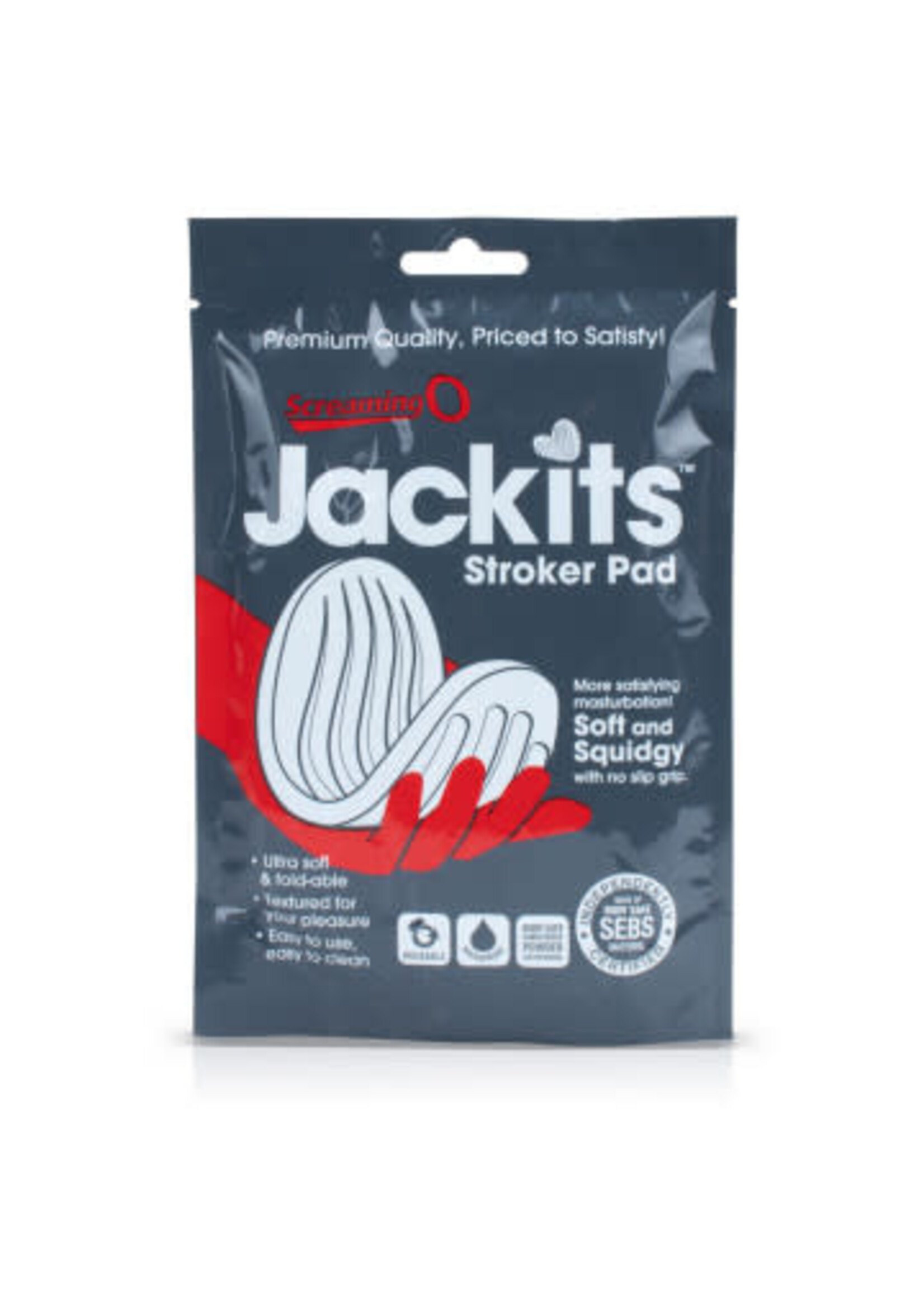 Screaming O Jackits Stroker Pad - Clear