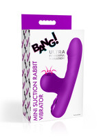 XR Brands Bang Bang! Mini Suction Rabbit Vibrator Purple