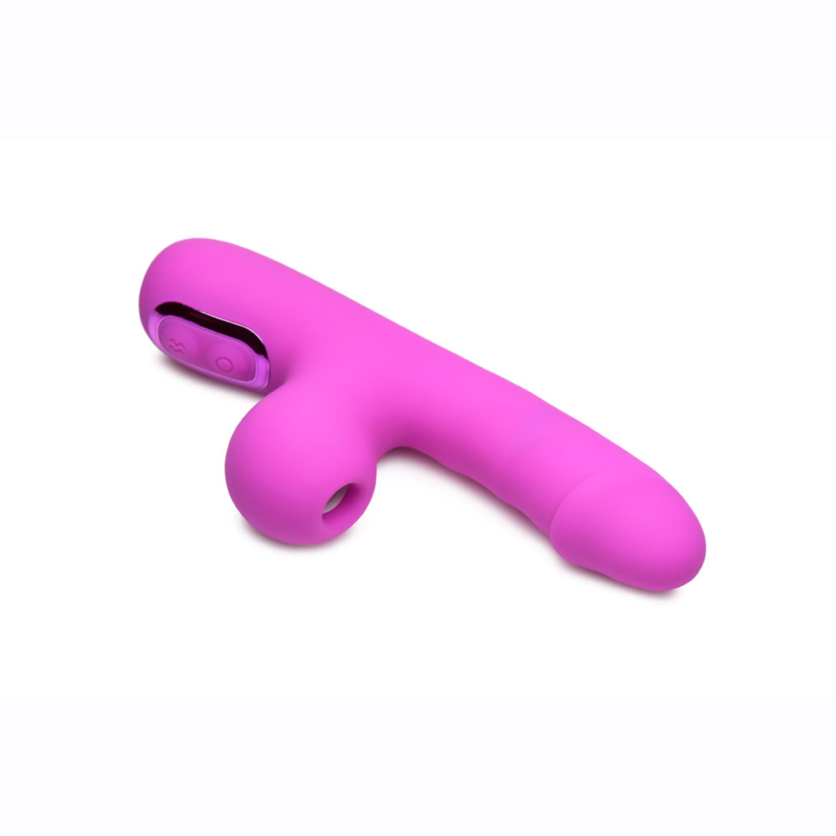 XR Brands Bang Bang! Mini Suction Rabbit Vibrator Purple