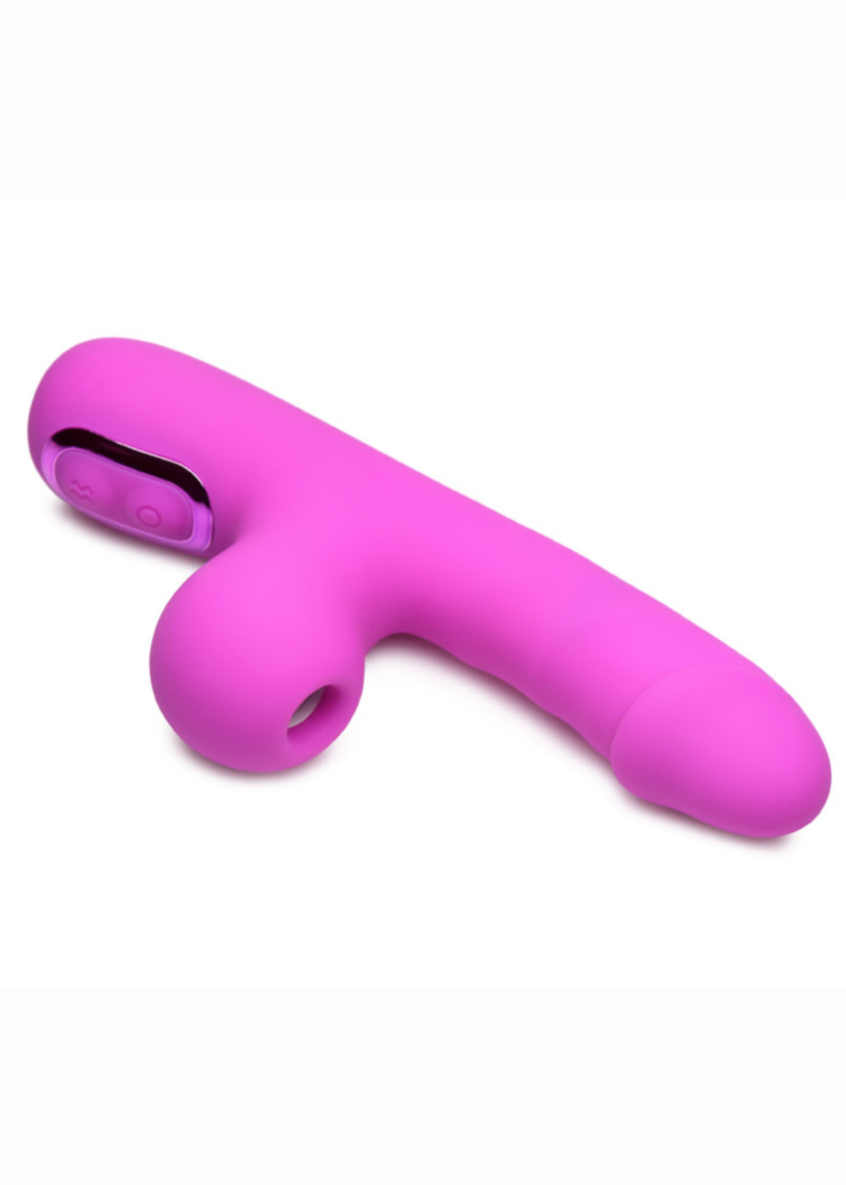 XR Brands Bang Bang! Mini Suction Rabbit Vibrator Purple