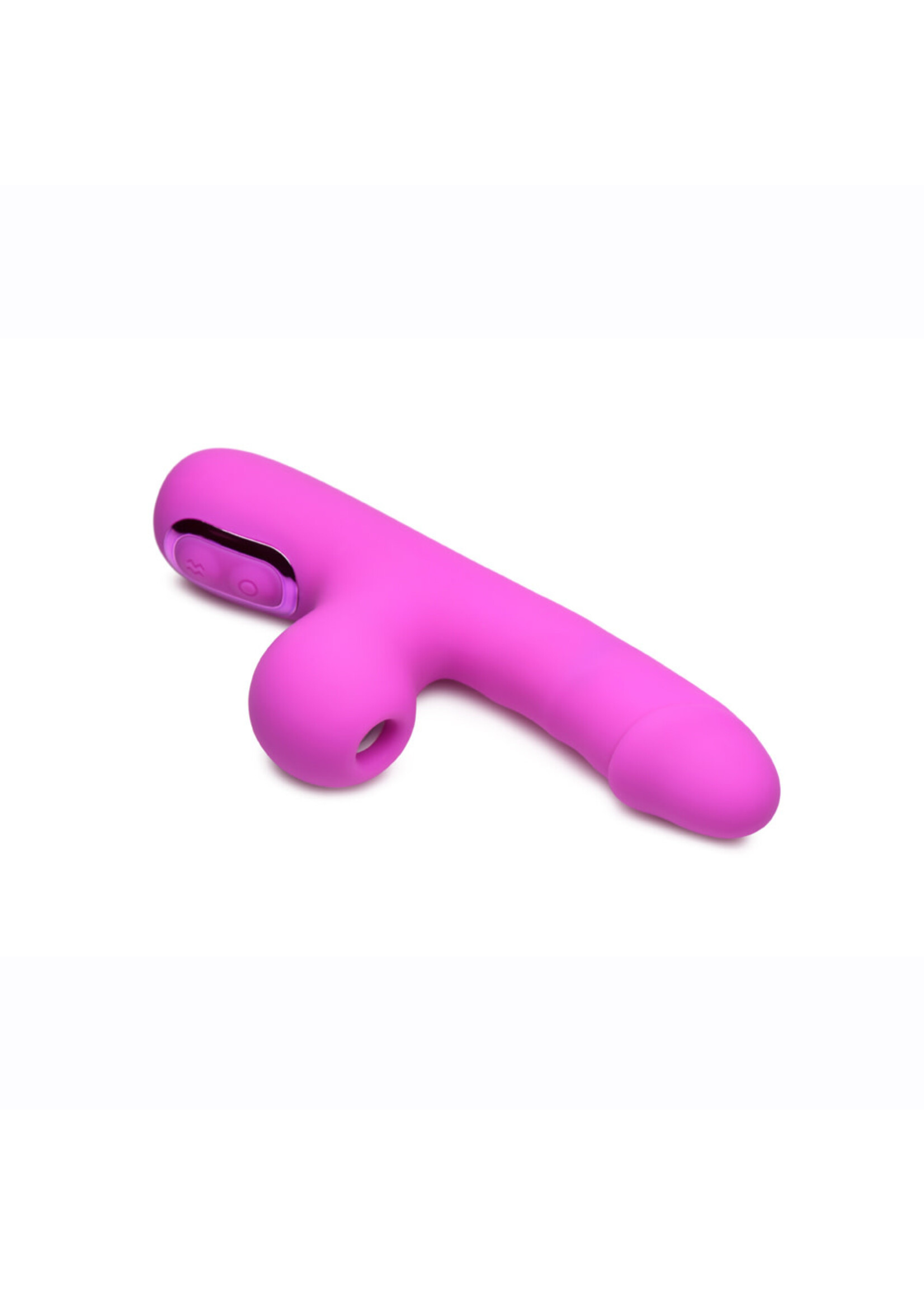 XR Brands Bang Bang! Mini Suction Rabbit Vibrator Purple