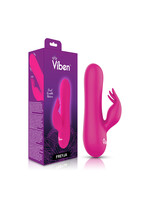 Viben Freyja - Hot Pink - Intense Mini Rabbit Vibe With Triple Tickling Clitoral Stimulator