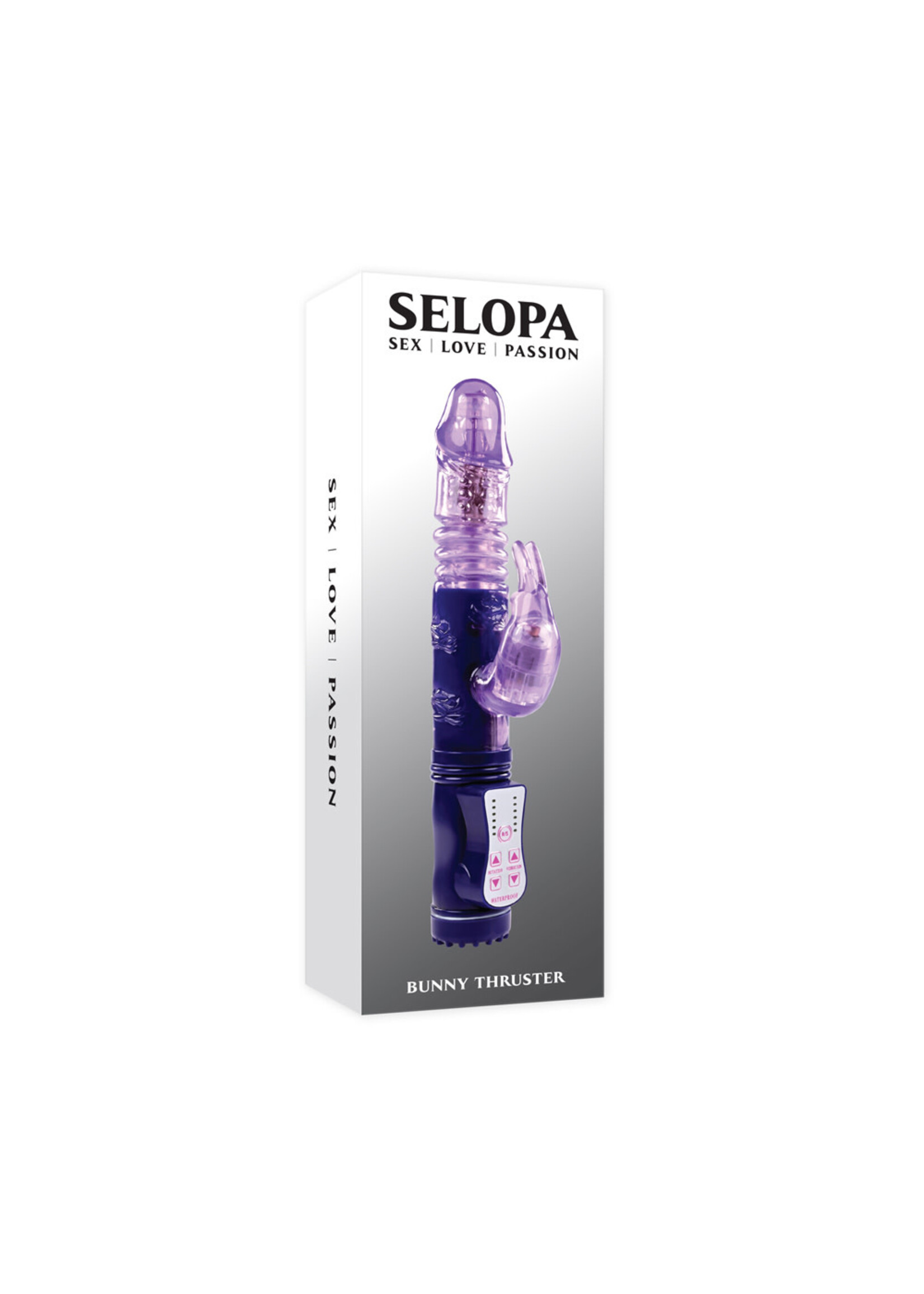 Selopa Selopa's Bunny Thruster Rechargeable Rabbit Vibrator - Purple