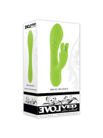 Evolved Novelties Brat Bunny Rechargeable Silicone Rabbit Vibrator - Green