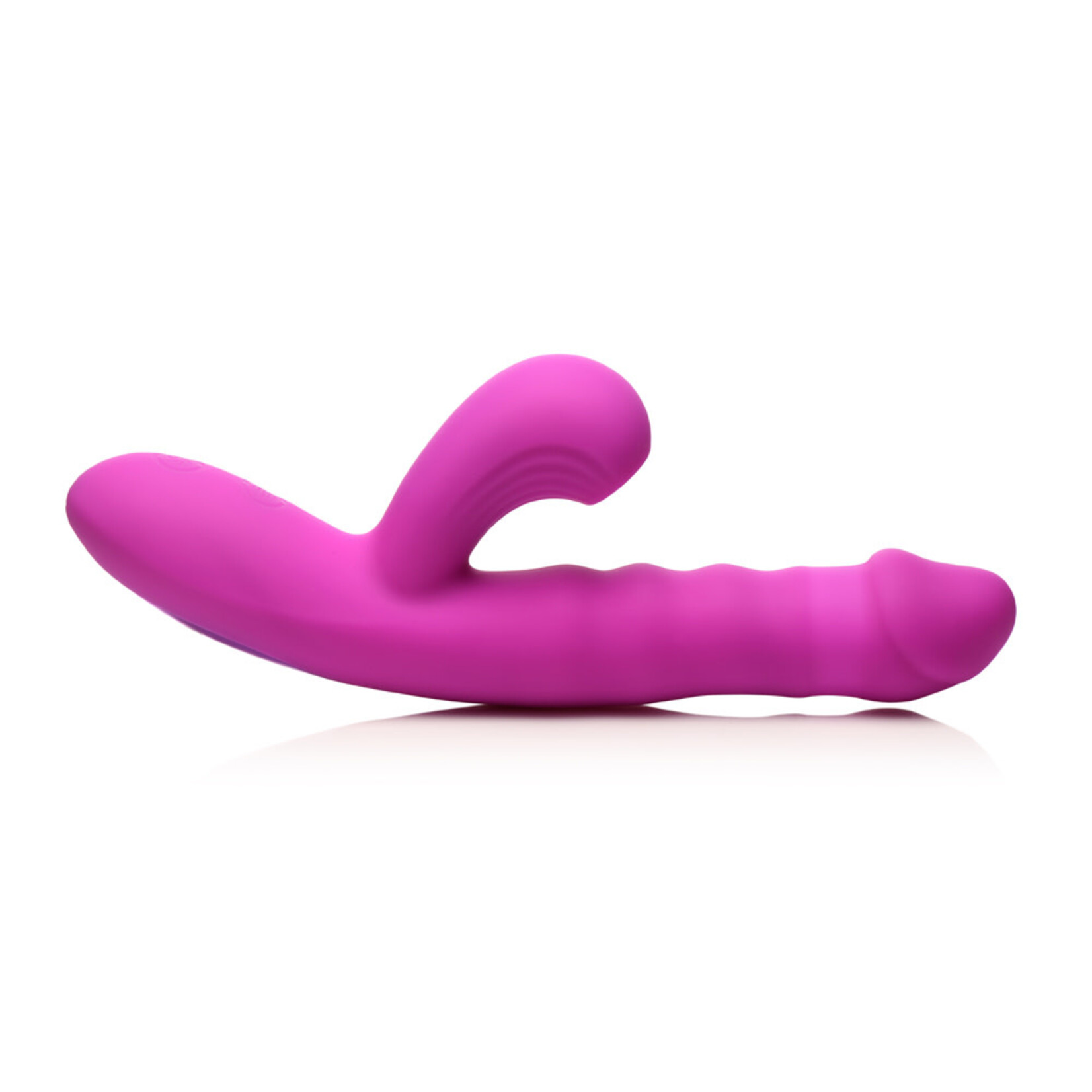 XR Brands Bang Bang! Thrusting & Sucking Rabbit Vibrator Purple