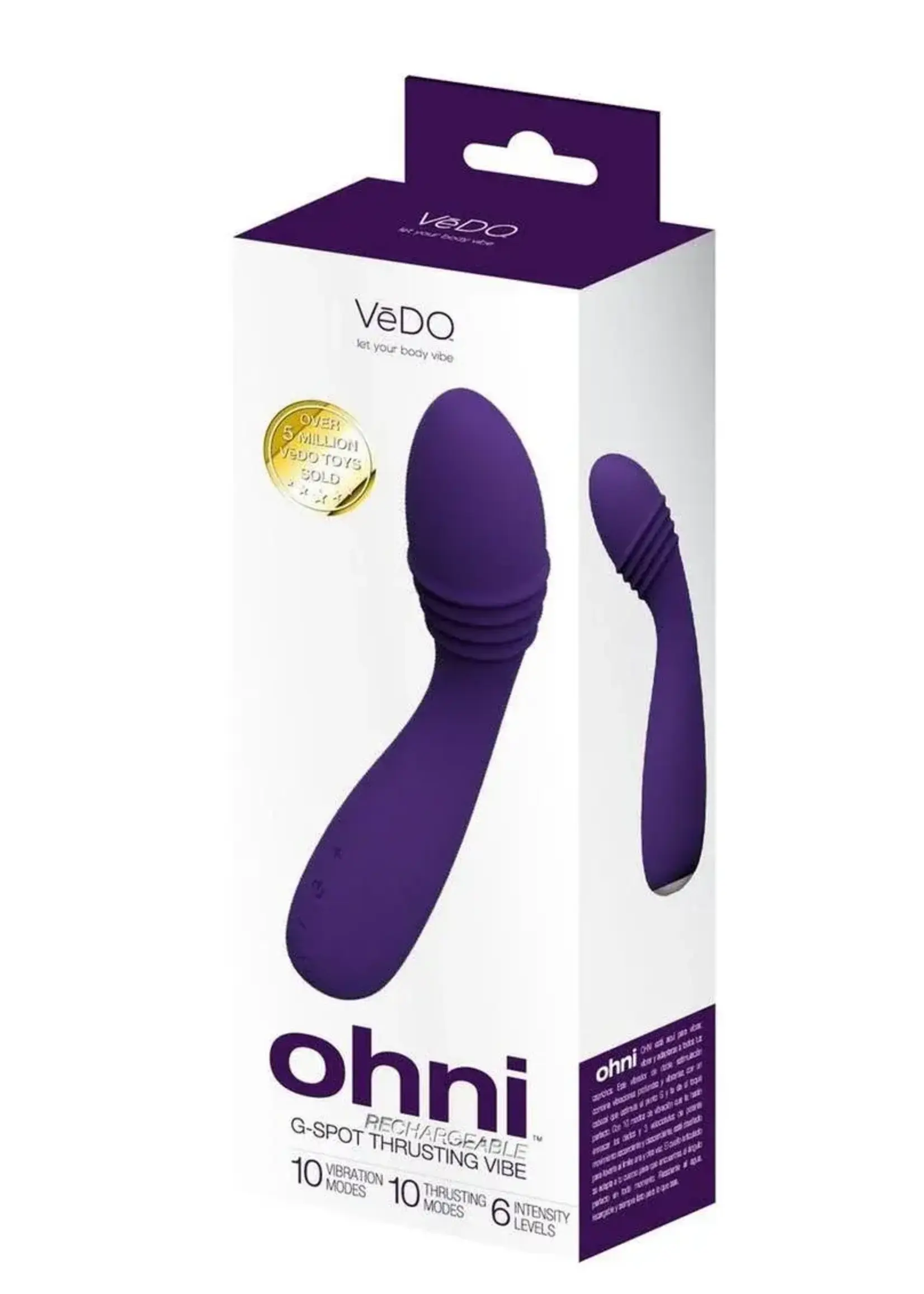 VeDO VeDo OHNI Rechargeable Silicone G-Spot Thrusting Vibrator