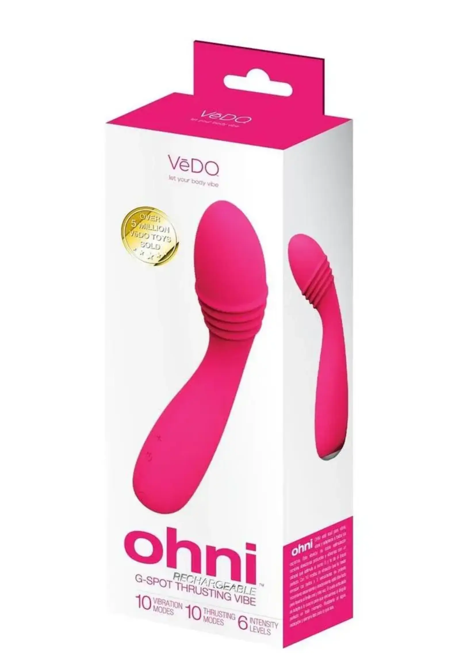 VeDO VeDo OHNI Rechargeable Silicone G-Spot Thrusting Vibrator