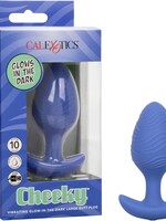 Calexotics Cheeky Rechargeable Silicone Glow in The Dark Butt Plug
