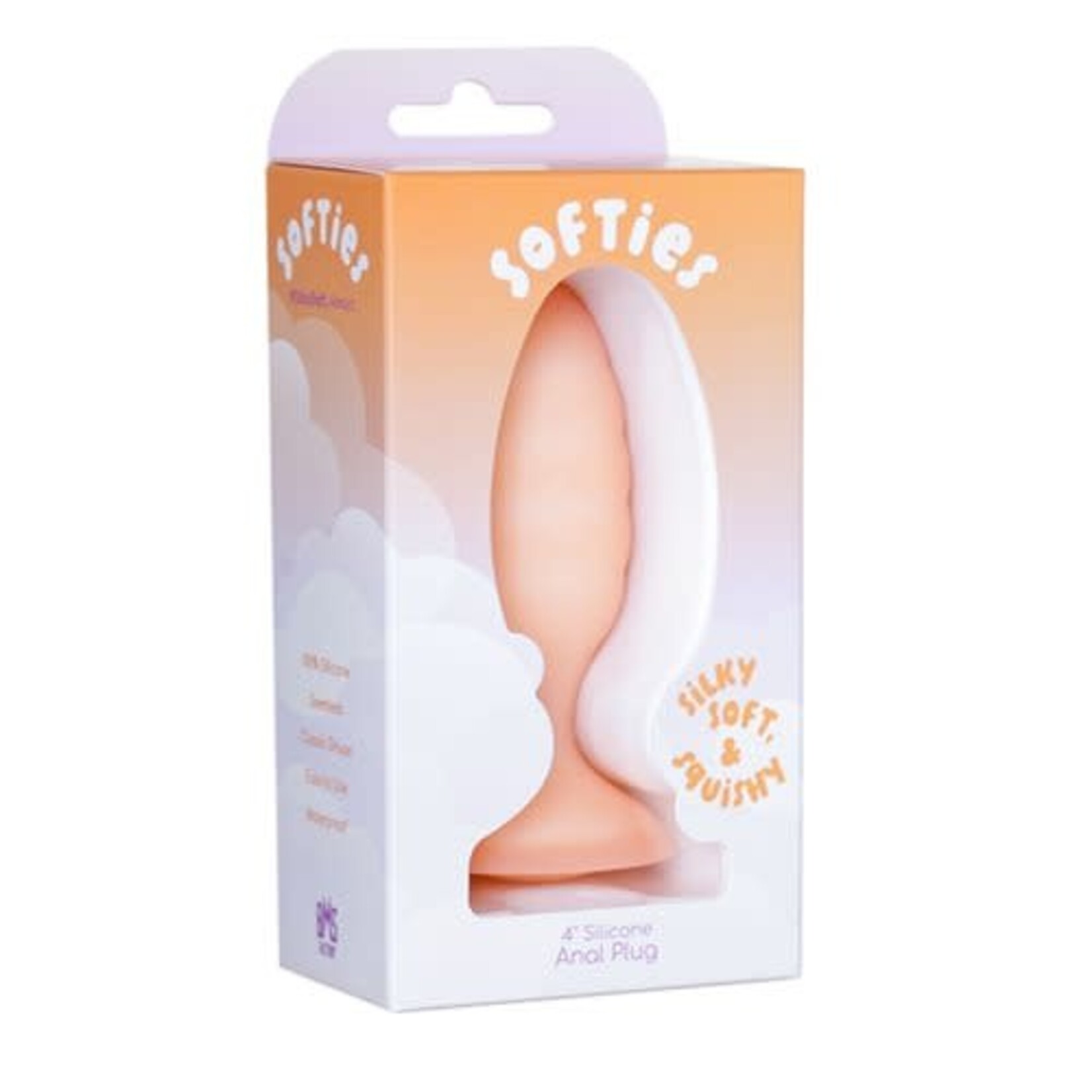 BMS Factory Softies Silicone Anal Plug 4in