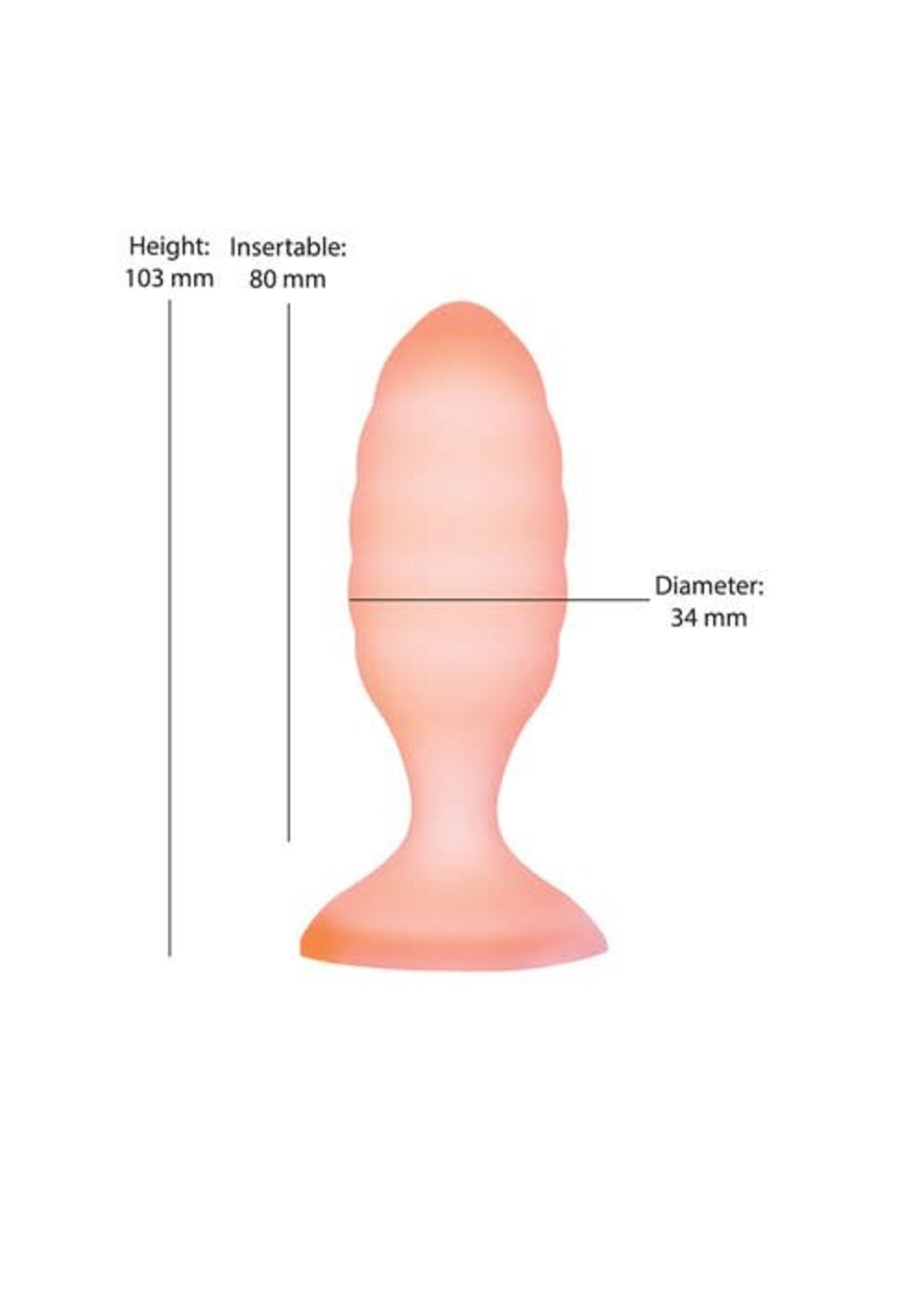 BMS Factory Softies Silicone Anal Plug 4in