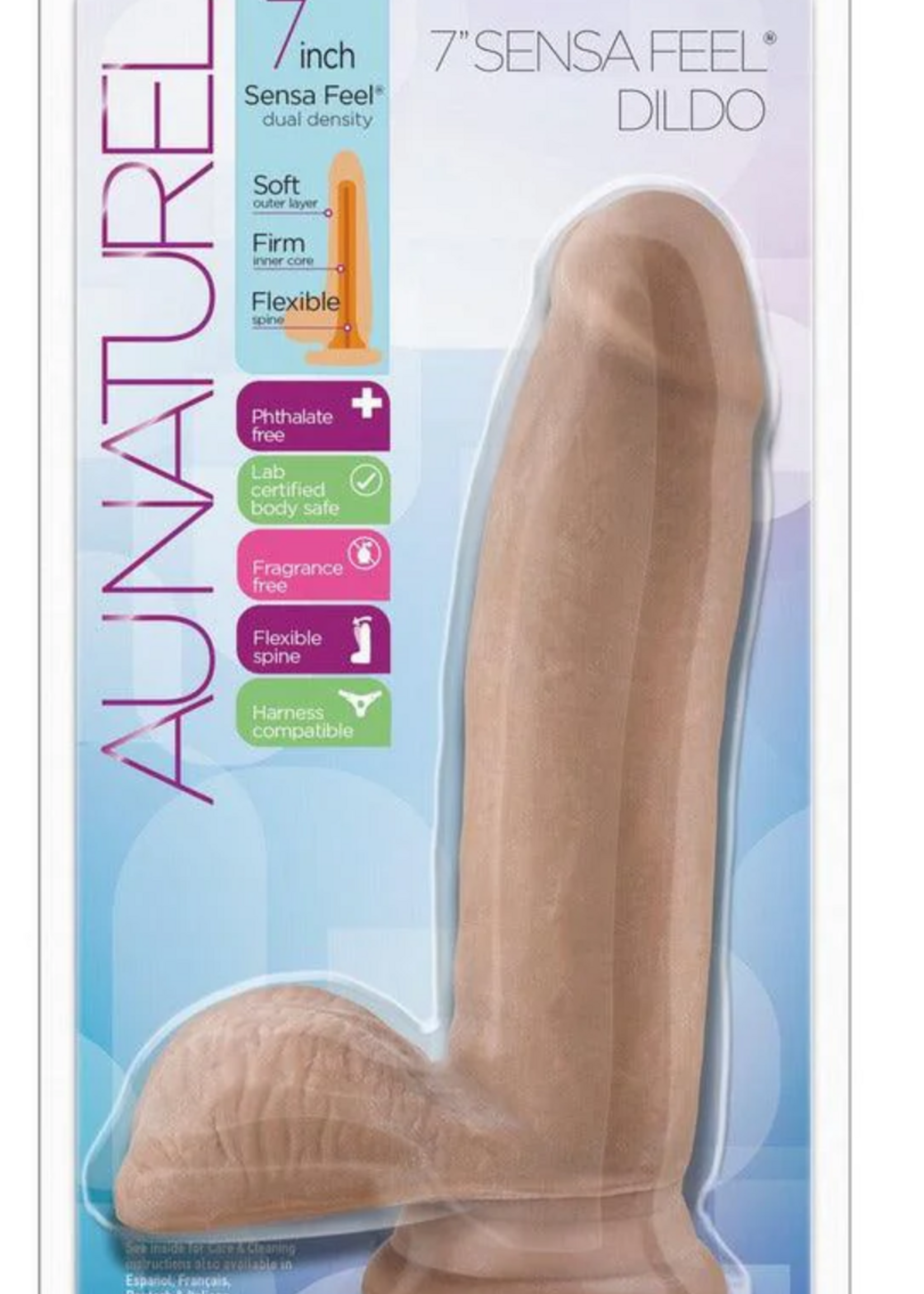 Blush Au Naturel 7 Inch Sensa Feel Dildo